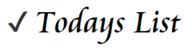 TodaysList